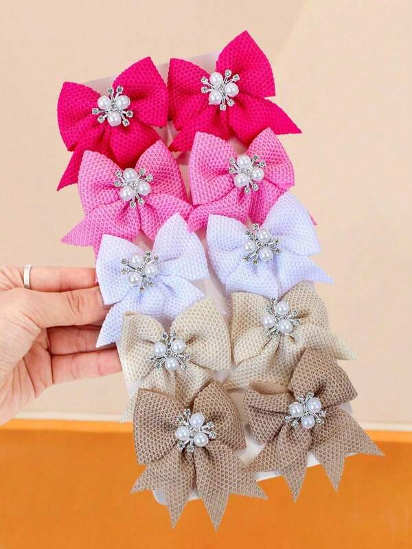 170 pcs Set Multicolor Beaded Bow Hair Accessories Set