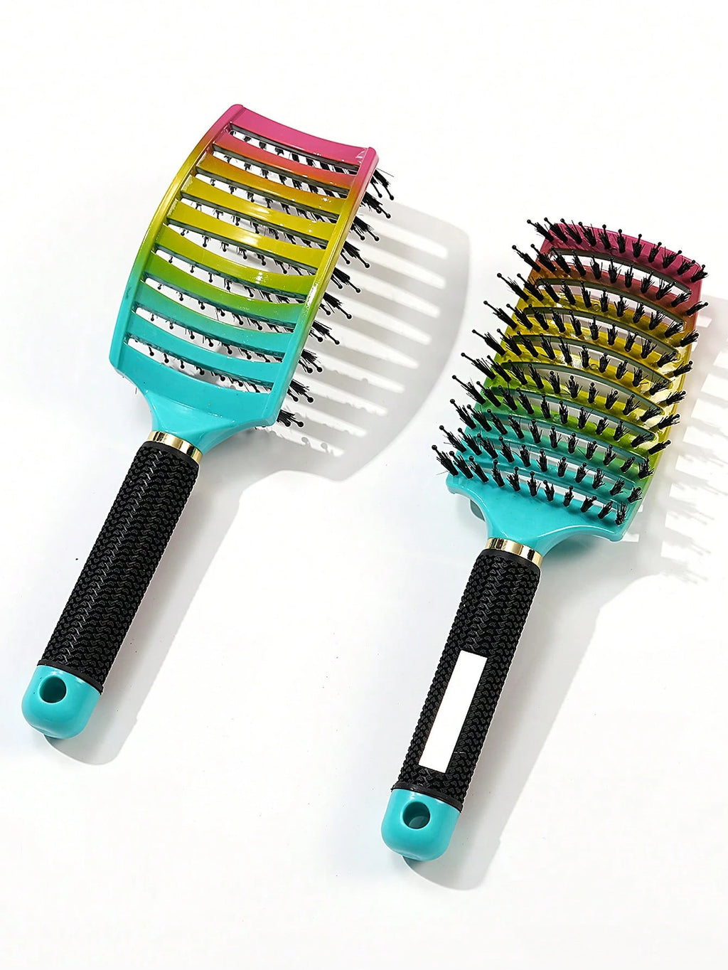 Gentle Scalp Massage Ergonomic Hair Brush - Vented Detangling And Styling