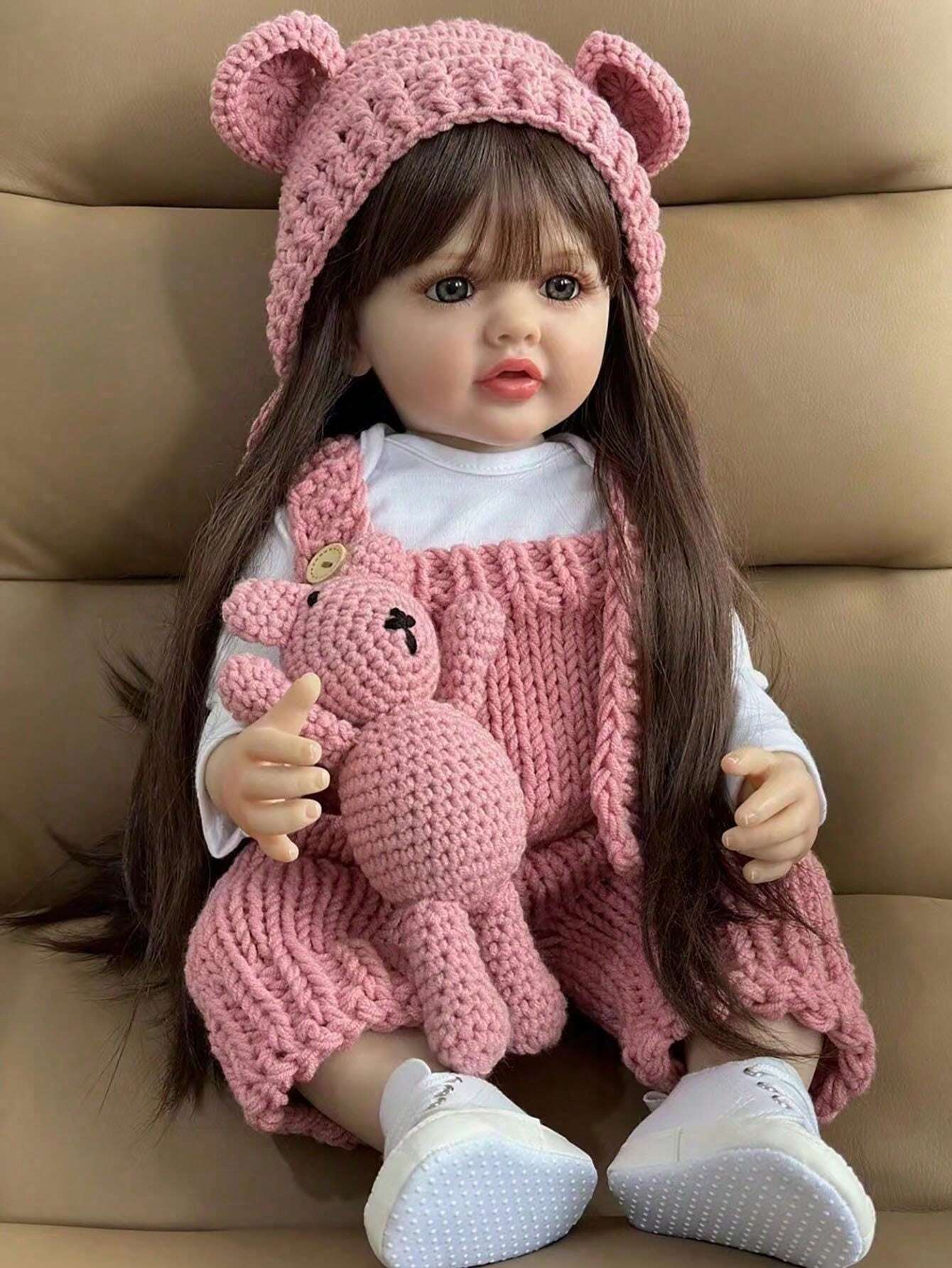22inch Full Body Soft Vinyl Reborn Baby Doll 55cm Girl Gifts For Girls