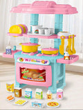 3-6 Years Old Kids Kitchen Playset, Suitable For Girls And Boys, Realistic Food And Accessories, Kitchen Toy Set