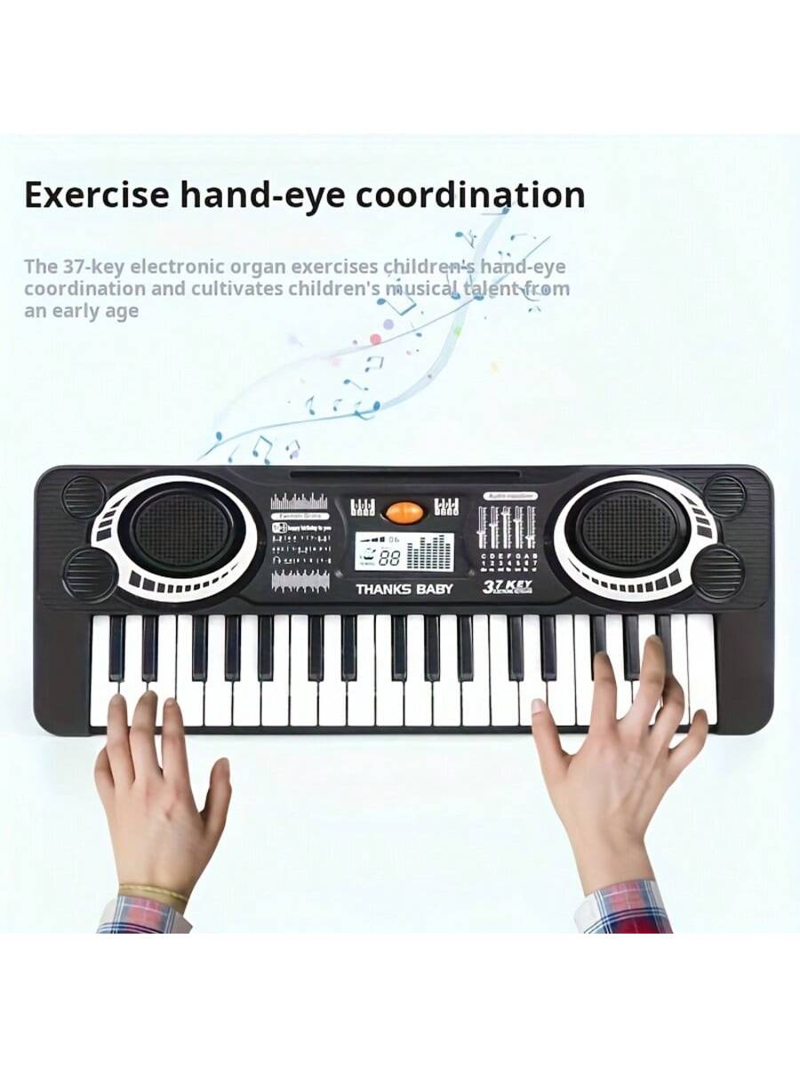 37-Key Multi-Functional Electronic Keyboard, A Children's Toy, Birthday Gift