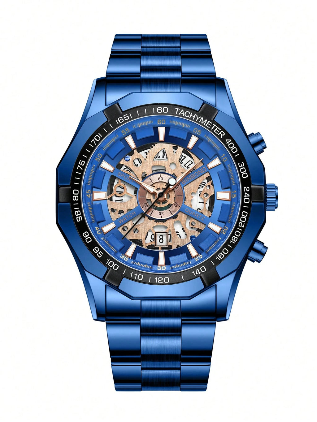 Royal blue watch set for men