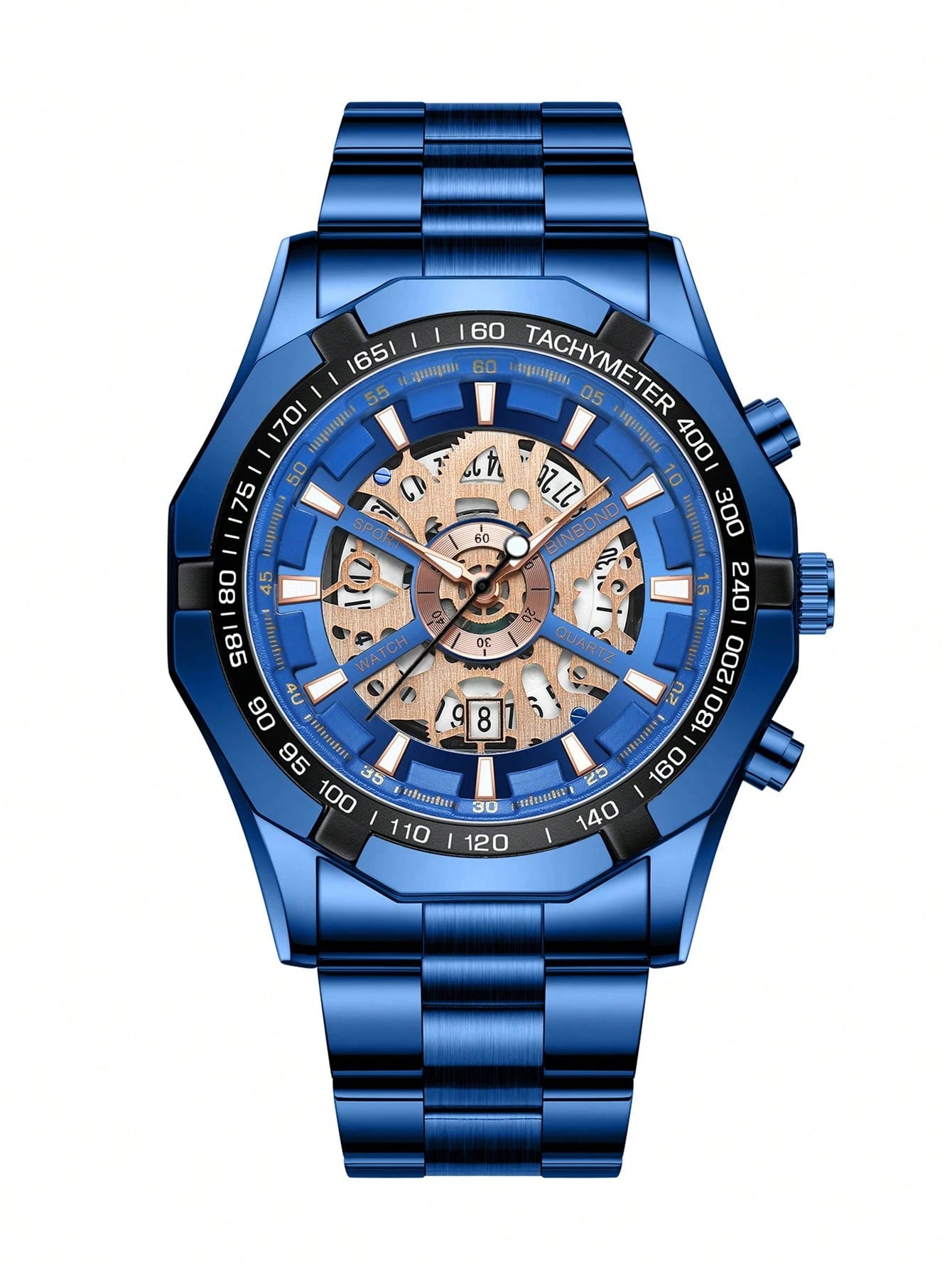 Royal blue watch set for men