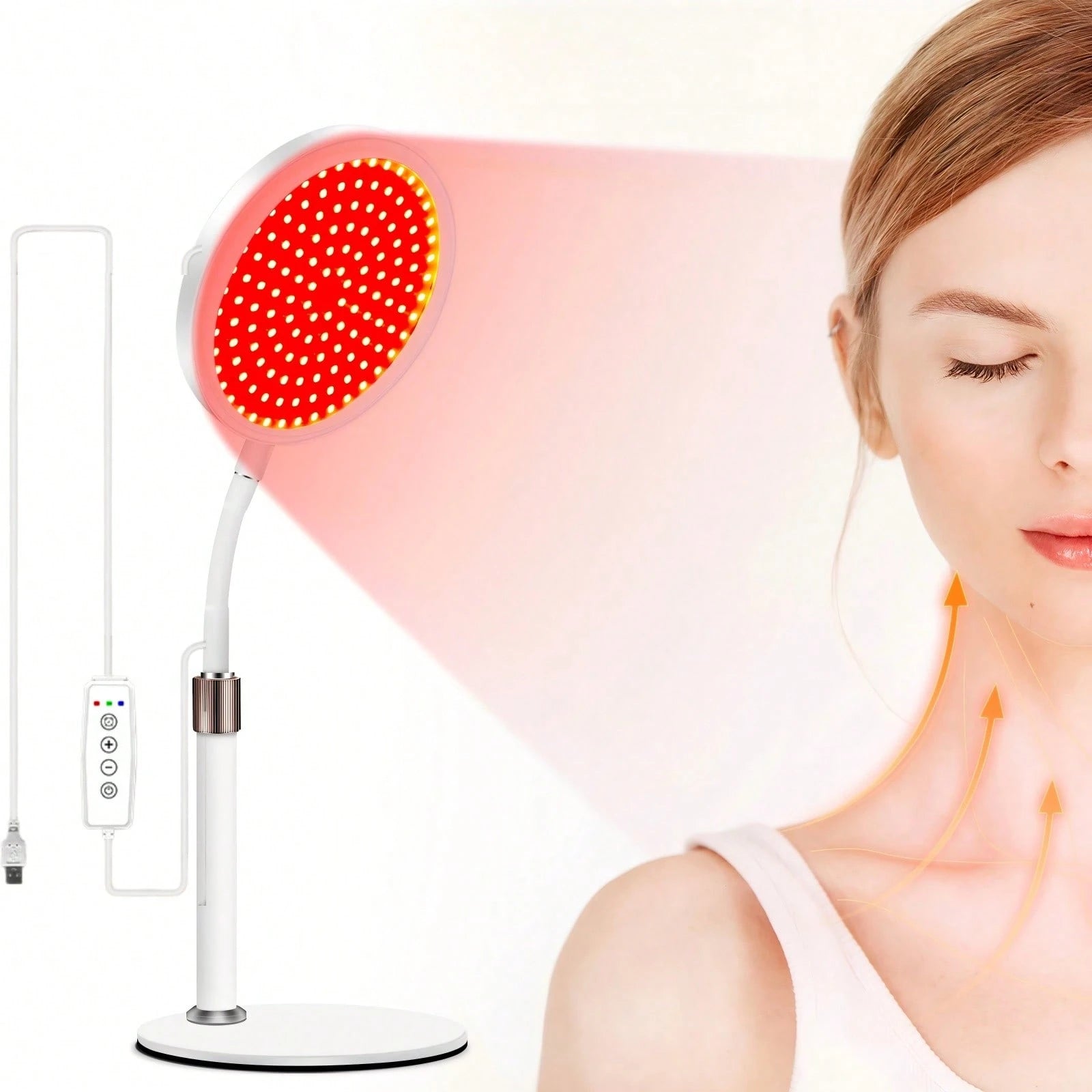 Red Light Therapy Lamp for Face 54W 660nm & 850nm Infrared Light