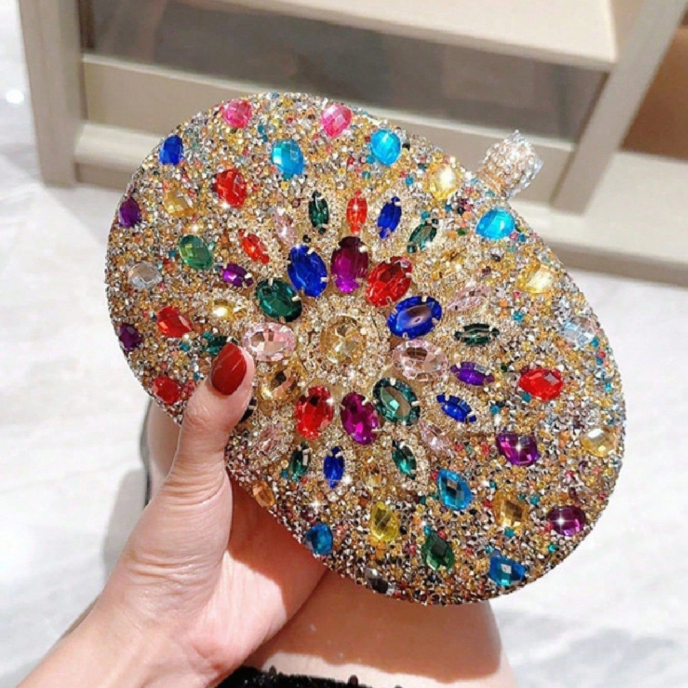 New Sunflower Diamond Buckle Fashion Dinner Bag Party Evening Dress