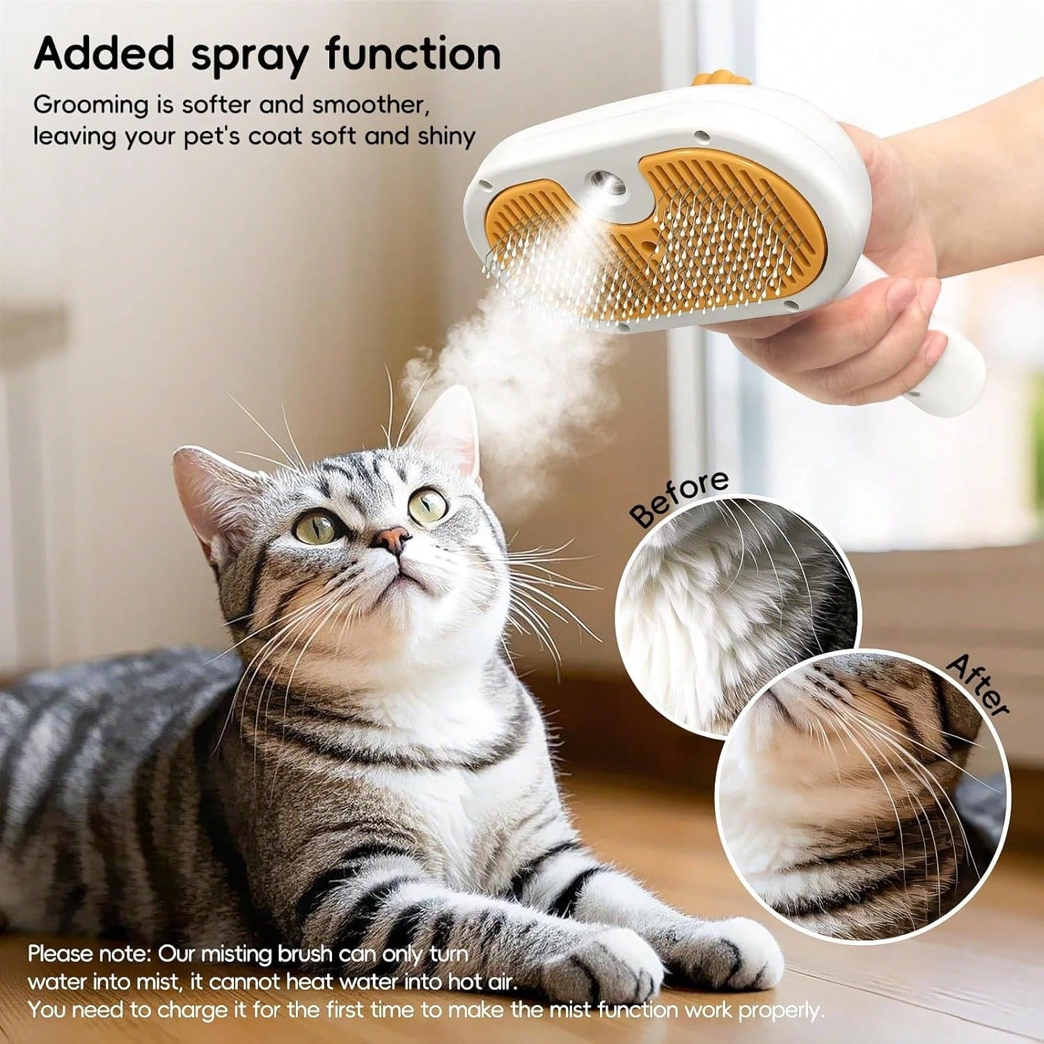 Pet Grooming steam brush| cats dogs