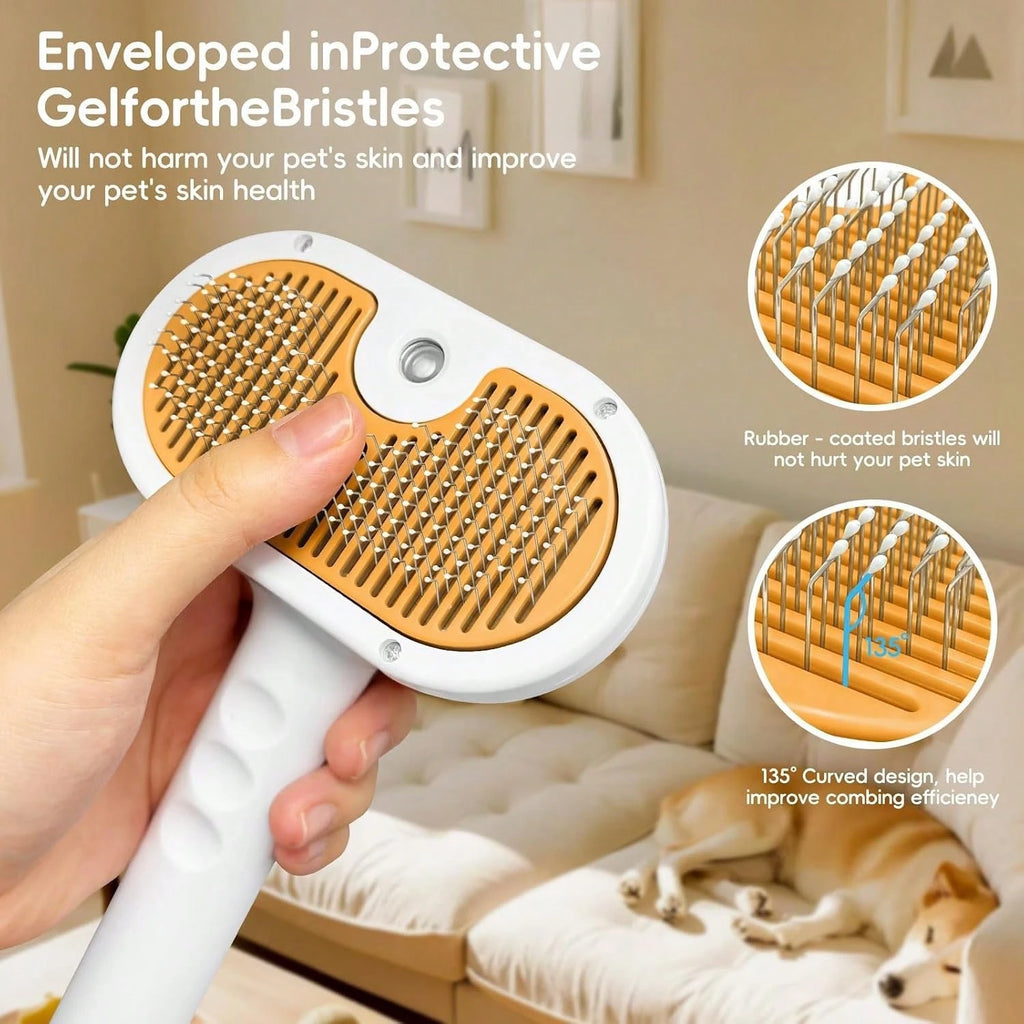 Pet Grooming steam brush| cats dogs