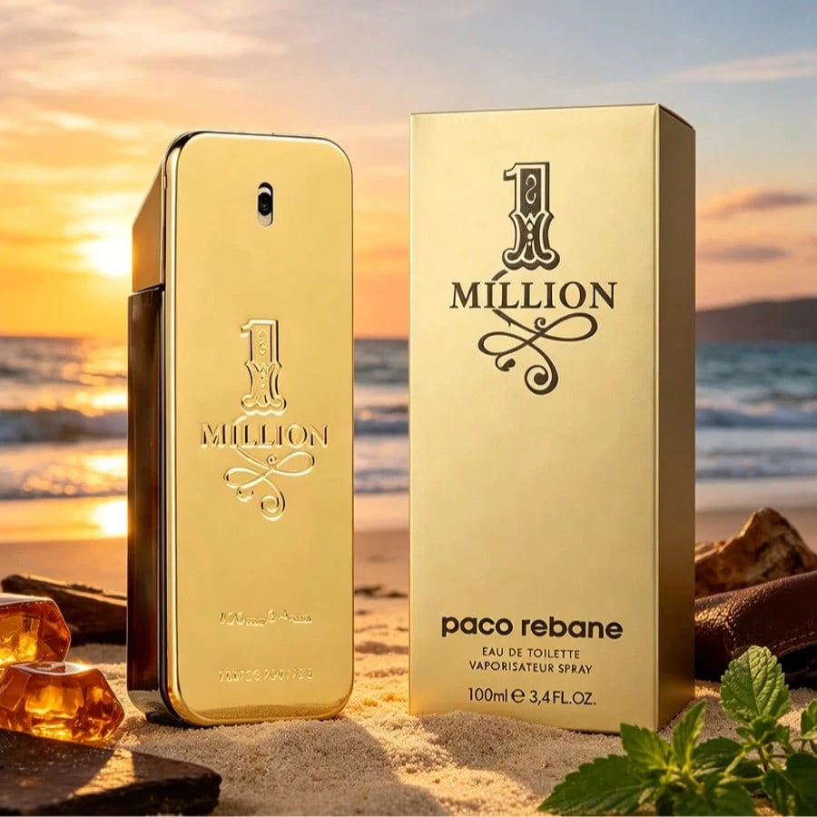 1 Million Classic Original Men's Perfume, Spicy Oriental Flavor, Noble Sweet Feeling, Leather Amber, 3.4oz100ml, Suitable For Parties, Work, Commuting And Other Venues, The Perfect Choice Of Gifts