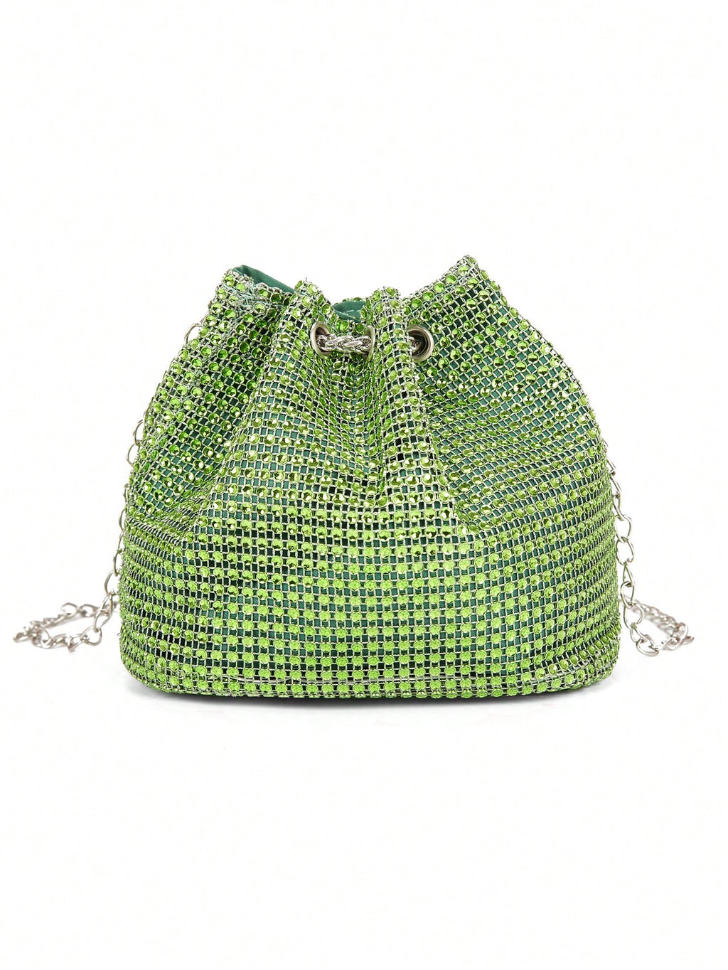 Shiny Glitter Bling Glamorous, Elegant Luxury Mini Bucket Bag