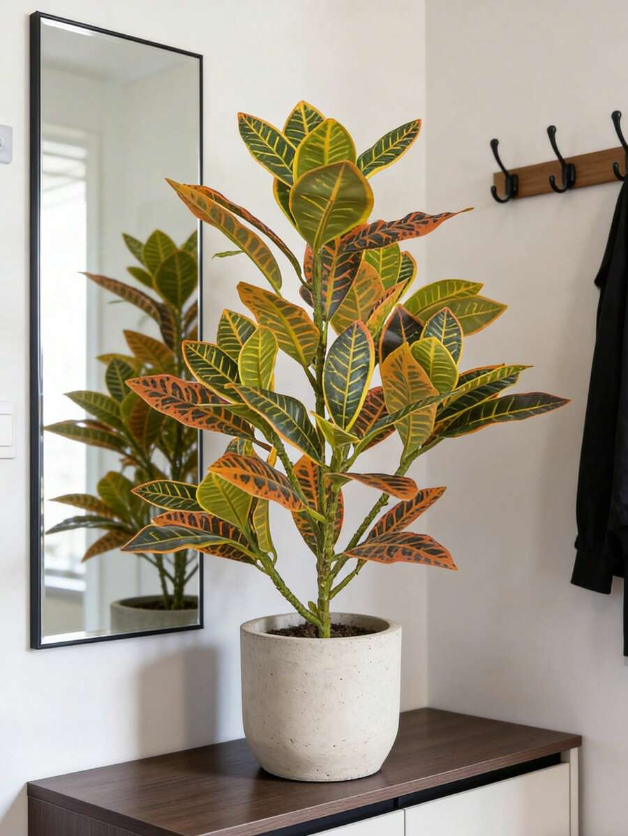 2 Pack Artificial Ficus Tree With Color Changing Leaves  ( Without Pot )