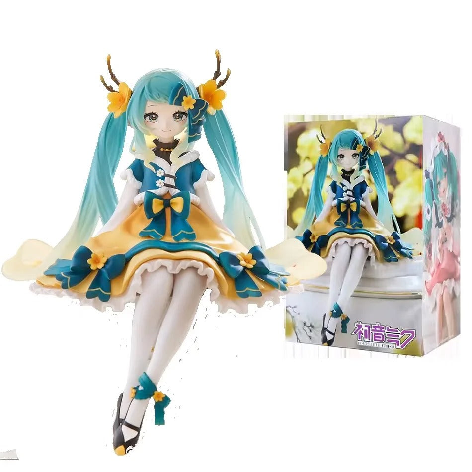 2Pcs Hatsune Miku Anime Figure Toy Flower Fairy PVC Action Figurine