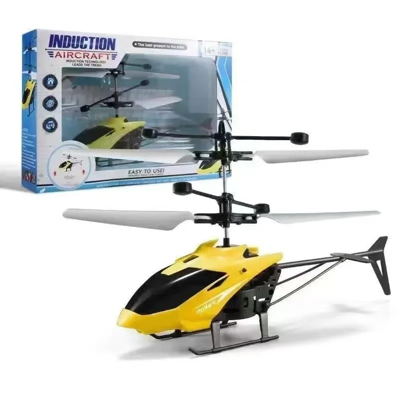 Gesture Sensing Indoor Flying Helicopter Toys, Remote-Controlled Helicopter Children's Toys With LED Lights, Birthday Gifts