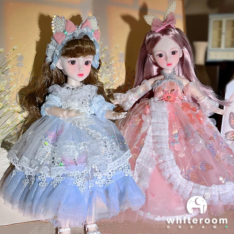 Christmas Dolls for girls Toys Dolls Ball jointed Doll 1/6 Green Eyes 30cm