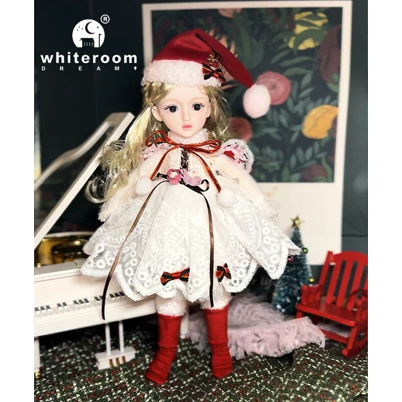 Christmas Dolls for girls Toys Dolls Ball jointed Doll 1/6 Green Eyes 30cm