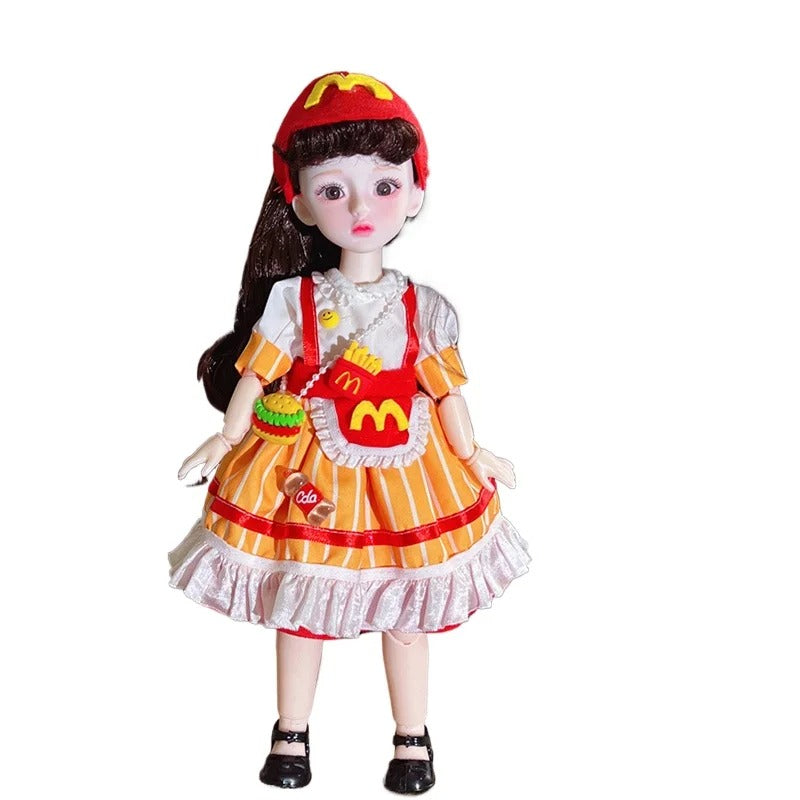 Christmas Dolls for girls Toys Dolls Ball jointed Doll 1/6 Green Eyes 30cm