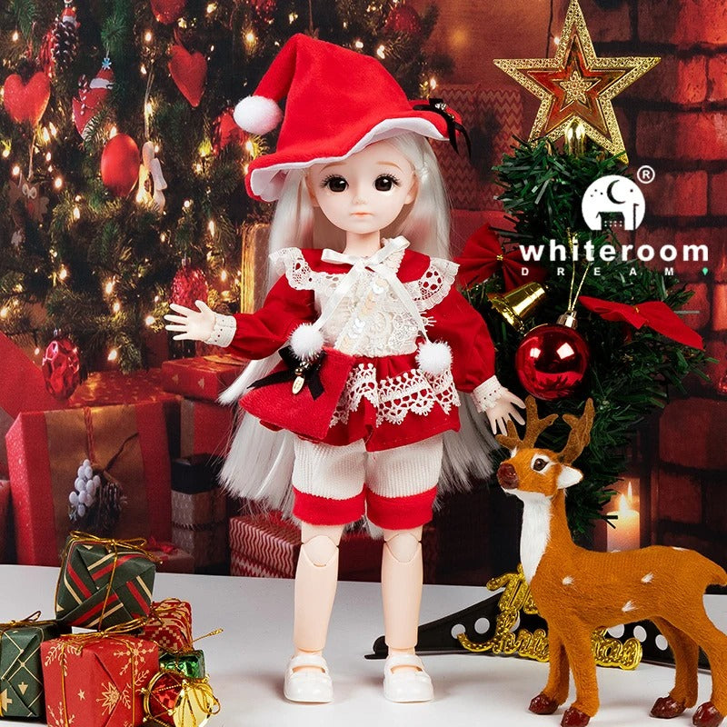 Christmas Dolls for girls Toys Dolls Ball jointed Doll 1/6 Green Eyes 30cm
