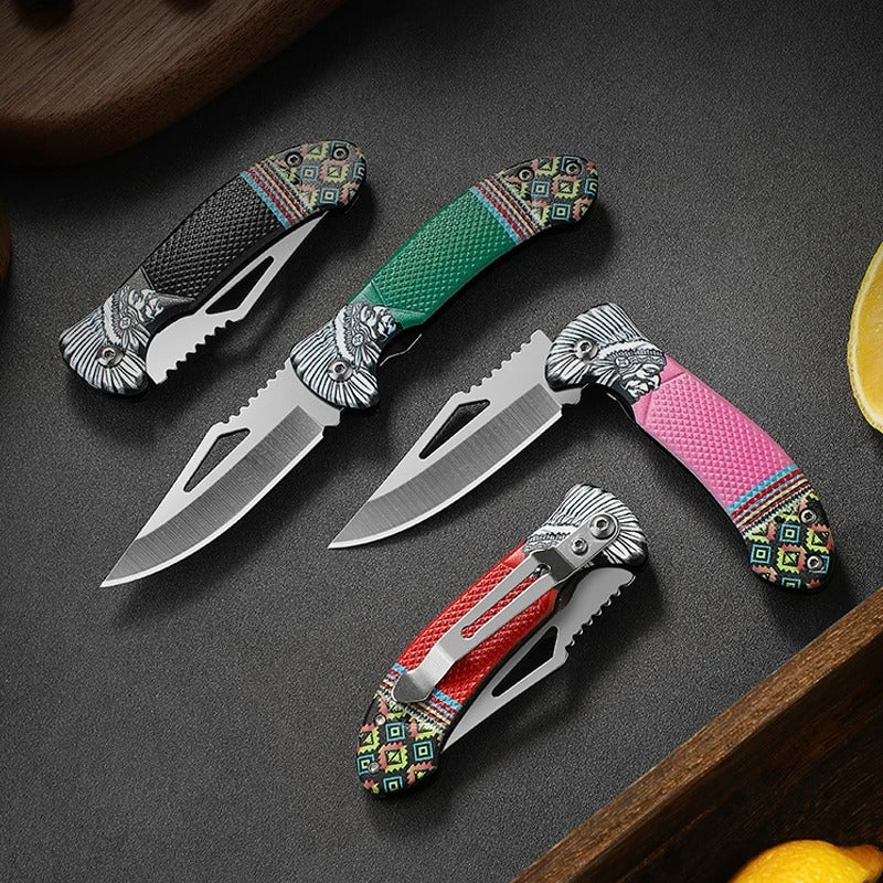 Folding Knife Cooking Kitchen Pocket Knife Stainless Steel Fruit Peeler Meat Cleaver Kitchen Accessories Vegetable Knife