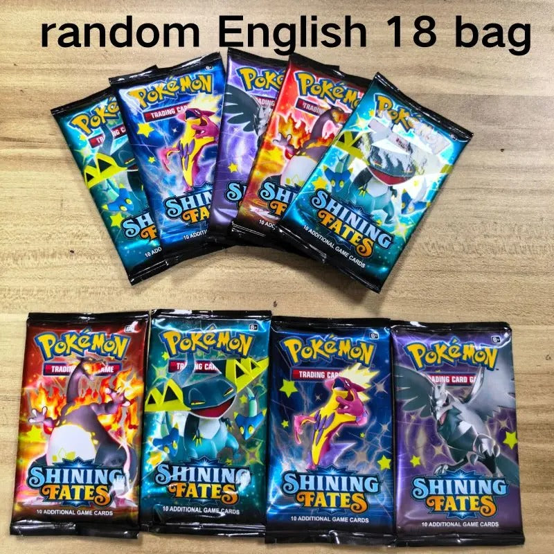 40pcs Pokemon Cards GX Vmax EX Mega Origin Brilliant Stars Card Shining Game Collection Battle Transaction Card Holiday Gifts