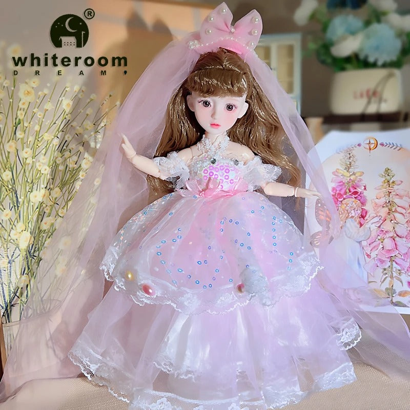 Christmas Dolls for girls Toys Dolls Ball jointed Doll 1/6 Green Eyes 30cm
