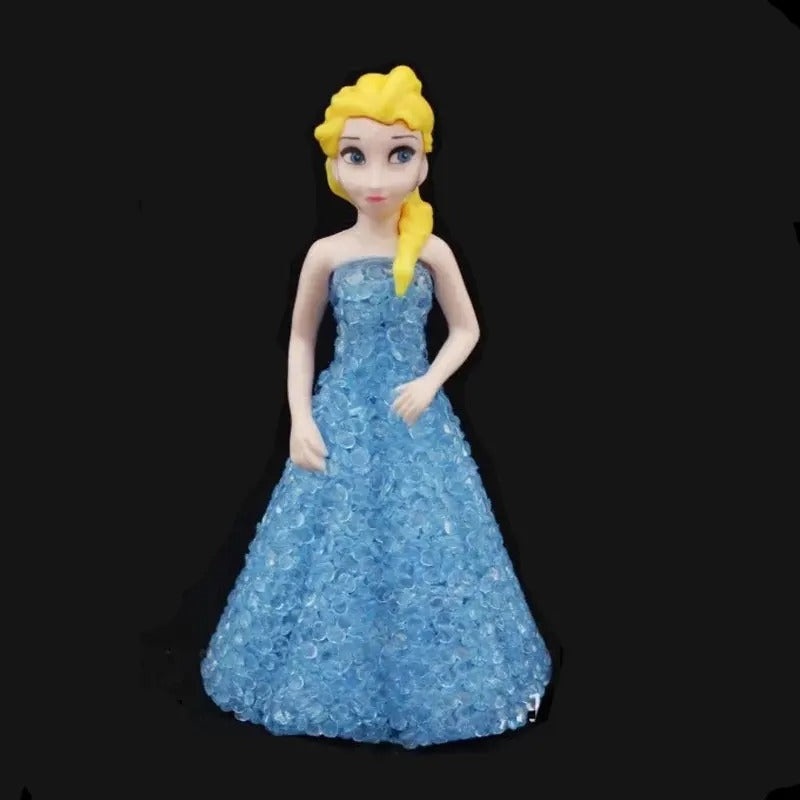 Kids Toy Elsa Anna Sofia LED Colorful Lights gradient crystal Night Light