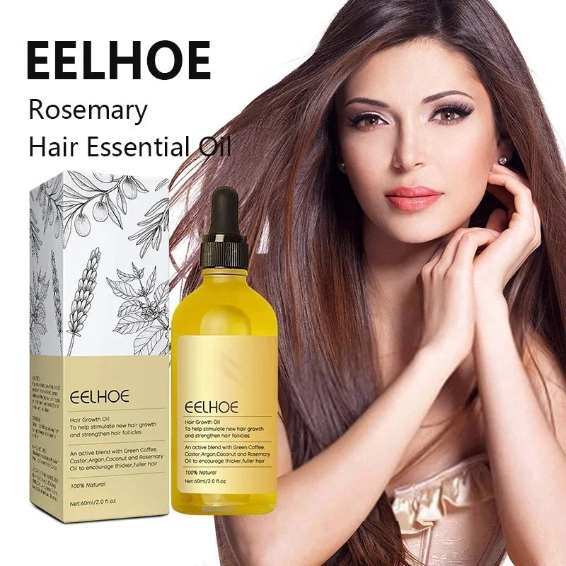 3 pcs Natural Hair Growth Oil Rosemary Anti Hair Loss Regrowth Moisturizing Repair Anti Baldness Fast Hair Growth Serum Oil