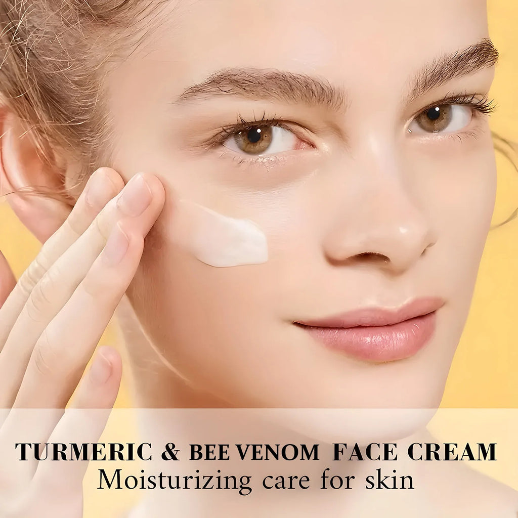 Turmeric & Bee Venom Cream with Collagen and bee Venom Facial Moisturizer for deep nourishing dry and rough skin