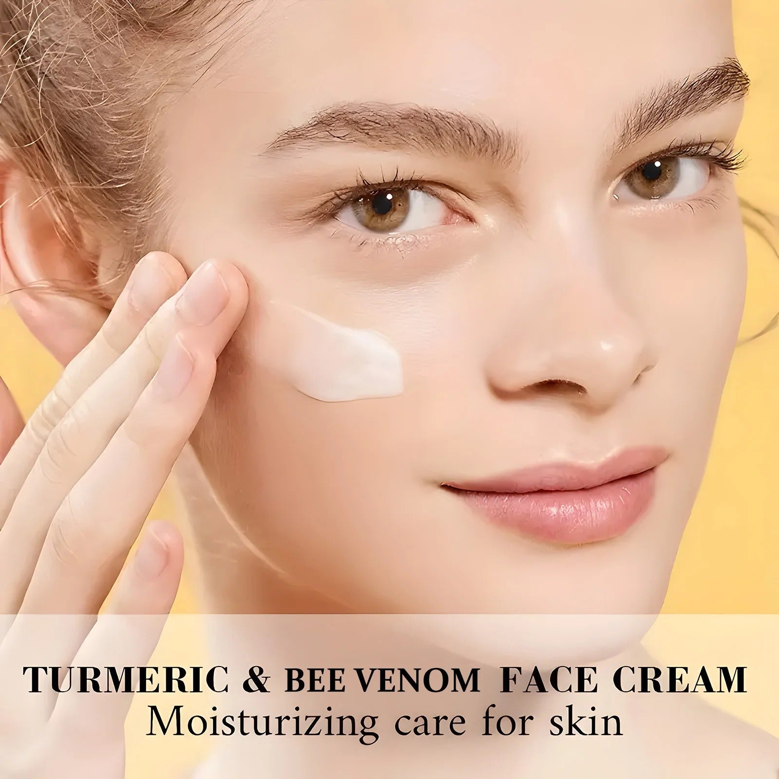 Turmeric & Bee Venom Cream with Collagen and bee Venom Facial Moisturizer for deep nourishing dry and rough skin