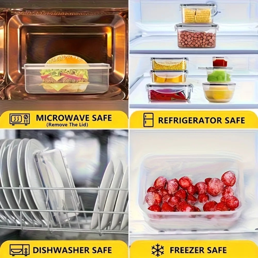 4-PC  Airtight Food Containers with Locking Lids