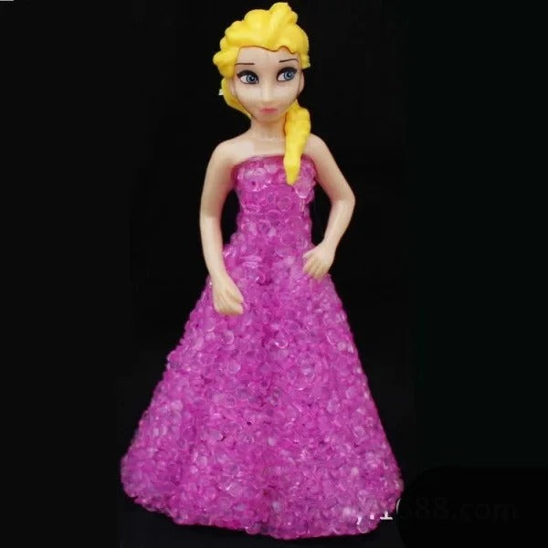 Kids Toy Elsa Anna Sofia LED Colorful Lights gradient crystal Night Light