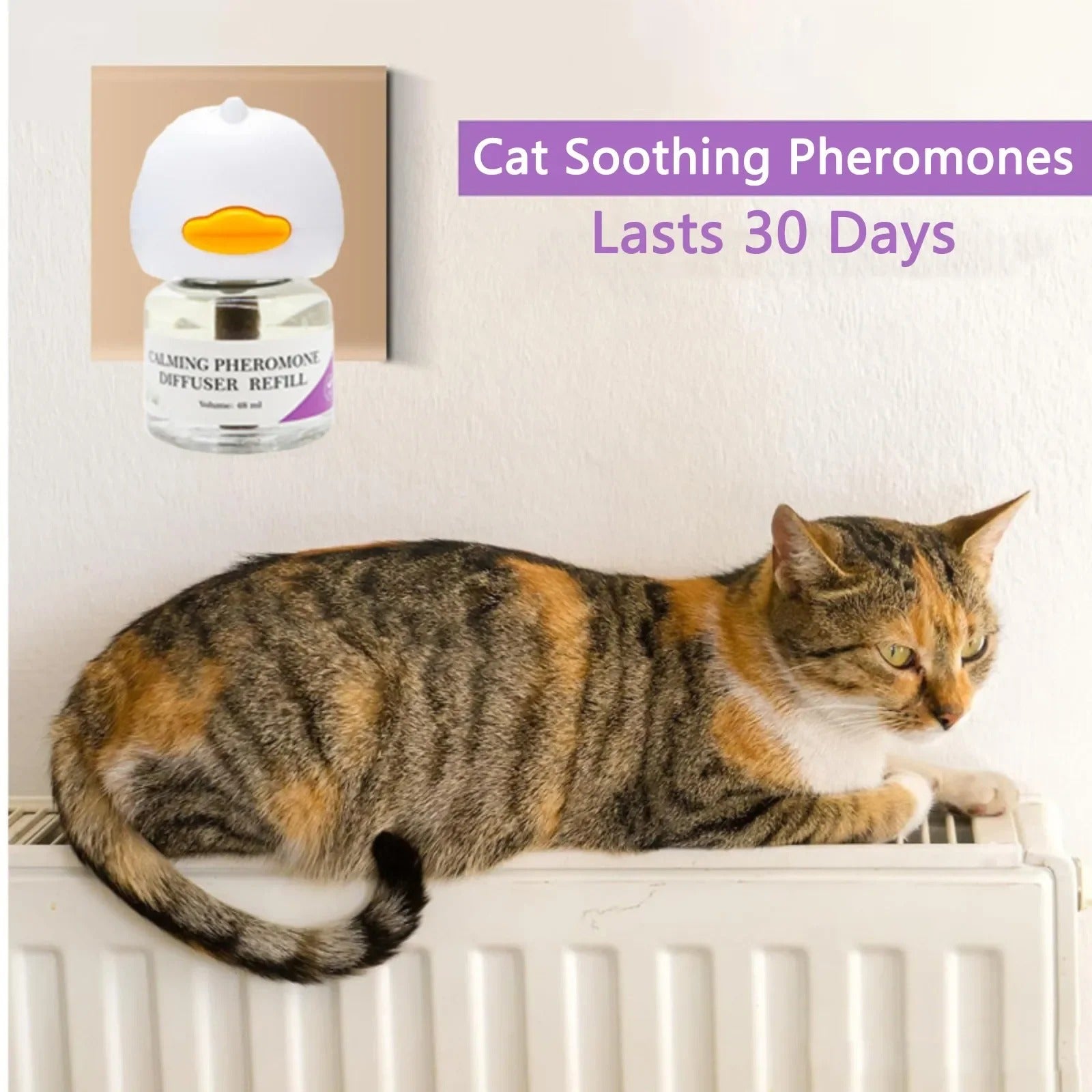 Diffuser for Cats Cat Pheromone Plug-In Relaxants Start Kit 30-Day Refill Calming Spray for Calm Relaxing Home Indoor