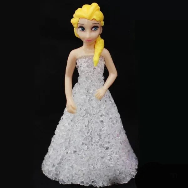 Kids Toy Elsa Anna Sofia LED Colorful Lights gradient crystal Night Light