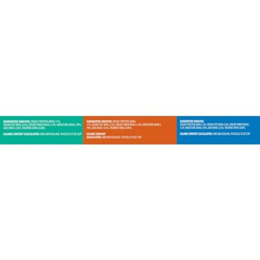 Paté and Shreds Wet Cat Food Variety Pack, Seafood and Poultry Favorites, 2.75 Ounce Cup Pack of 12