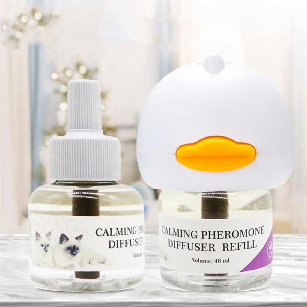 Diffuser for Cats Cat Pheromone Plug-In Relaxants Start Kit 30-Day Refill Calming Spray for Calm Relaxing Home Indoor