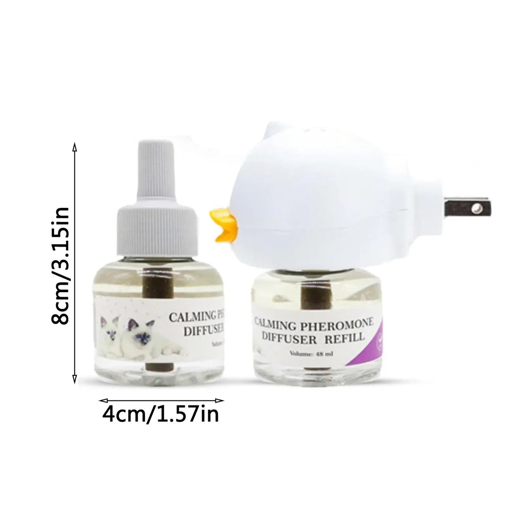 Diffuser for Cats Cat Pheromone Plug-In Relaxants Start Kit 30-Day Refill Calming Spray for Calm Relaxing Home Indoor