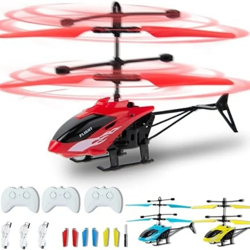 Gesture Sensing Indoor Flying Helicopter Toys, Remote-Controlled Helicopter Children's Toys With LED Lights, Birthday Gifts