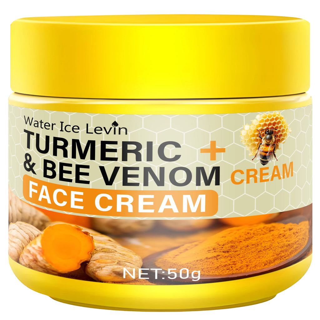 Turmeric & Bee Venom Cream with Collagen and bee Venom Facial Moisturizer for deep nourishing dry and rough skin