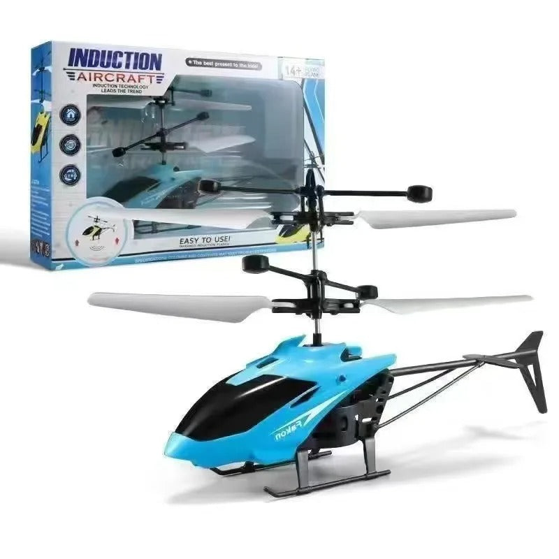 Gesture Sensing Indoor Flying Helicopter Toys, Remote-Controlled Helicopter Children's Toys With LED Lights, Birthday Gifts