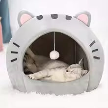Bed Sleeping Dog Basket Tent Puppy Cave Sofa Pet Bed Small and Medium Cats House Cozy Kitten Cave Cushion